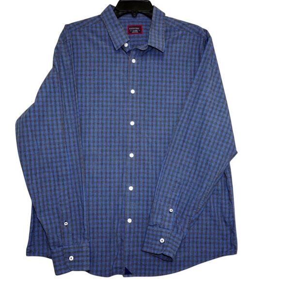 UNTUCKit Blue Checkered Button-Down Shirt - Size XL - Picture 1 of 4